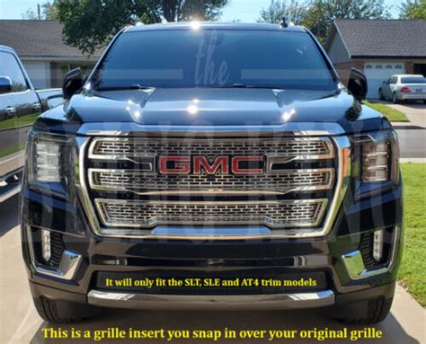 Gmc Yukon Chrome Grille Insert Mesh Grill Overlay Slt Sle Ebay