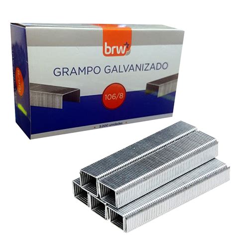 Caixa De Grampos Galvanizados Unidades Brw