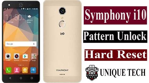 Symphony I Hard Reset Pin Pattern Unlock Unique Tech Youtube