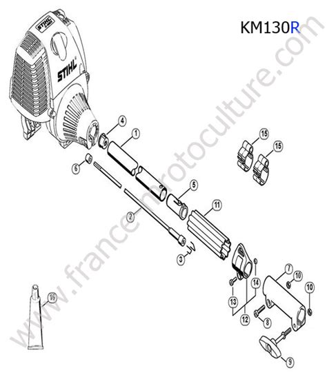 Vue éclatée Et Pièces Détachées Tube Pour Km130r Stihl France Motoculture