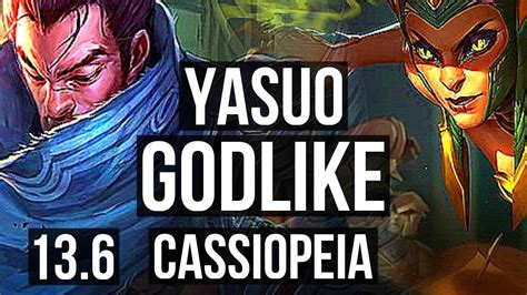 Yasuo Vs Cassiopeia Mid M Mastery Godlike Kr Master