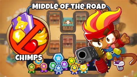 Middle Of The Road CHIMPS Walkthrough Guide Bloons TD6 YouTube