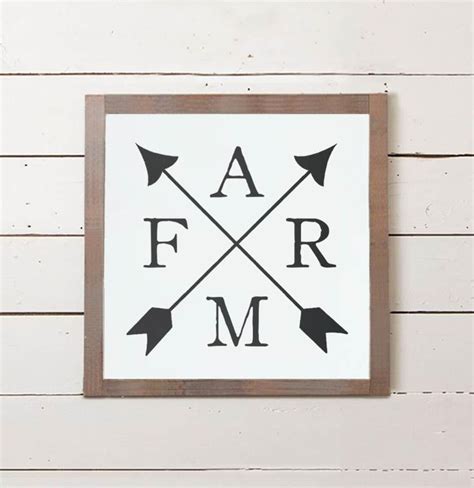 Farm Crossed Arrows Wall Sign The Painted Porch Co Wall Signs