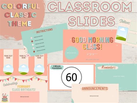 CLASSROOM SLIDE TEMPLATES Google Slides Powerpoint Template Classroom ...