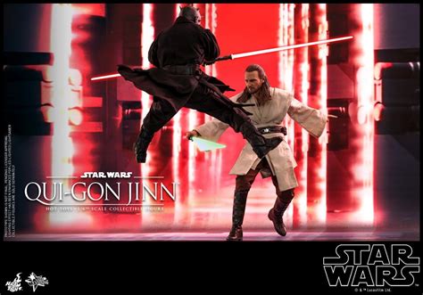 Hot Toys Star Wars The Phantom Menace Qui Gon Jinn Collectible Figure Figures