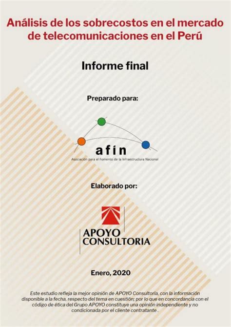 Apoyo Analisis De Los Sobrecostos En El Mercado De Telecomunicaciones