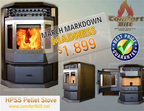 ComfortBilt - $100 off on our #COMFORTBILT HPSS #PELLET #STOVE. Use the