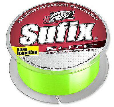 Sufix Elite Monofilament Fishing Line Lb Yd Hi Vis Yellow High