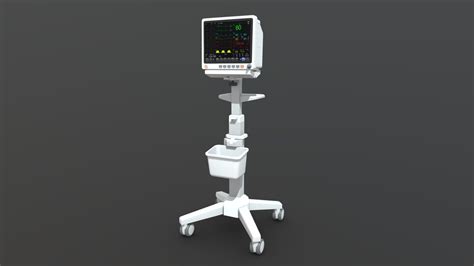 Patient Monitor Roll Stand Buy Royalty Free 3d Model By Chakkitpp 07a0009 Sketchfab Store