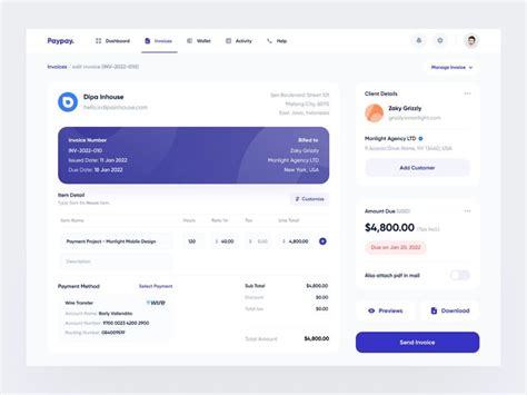 Paypay Web App Dashboard Design