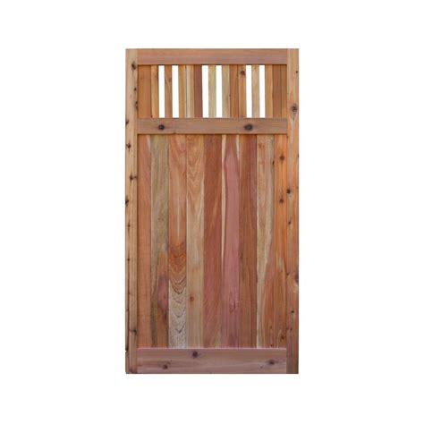 Signature Development 3 Ft X 6 Ft Western Red Cedar Flat Top Vertical