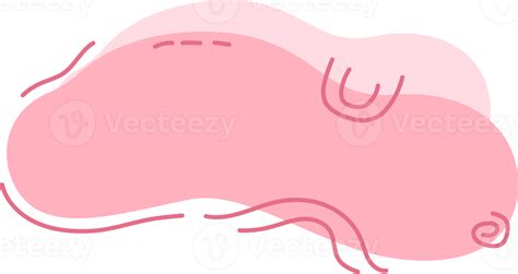 Quote Text Bubble Freestyle Shape Abstract With Pink Color And Pink