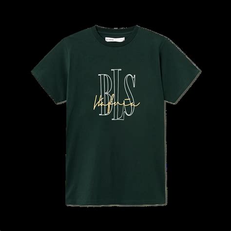 BLS Hafnia Logo Outline 2 T Shirt Dark Green