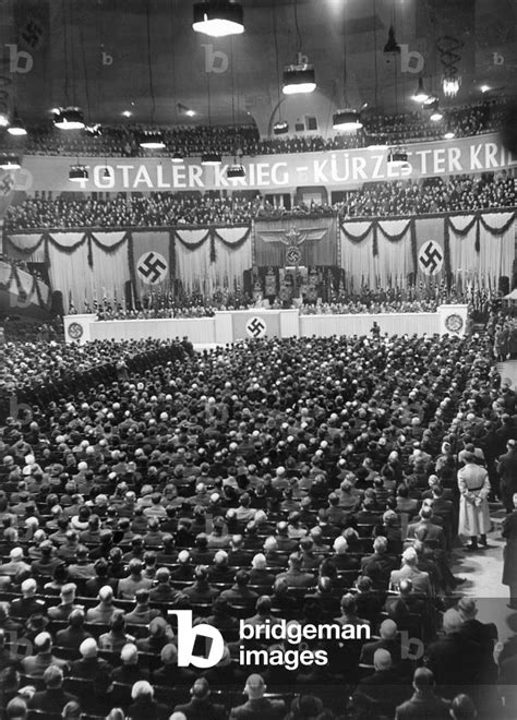 Image Of Josef Goebbels Giving His Total War Speech In The Berlin