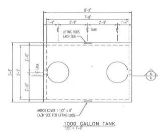 1000 Gallon Septic Tank