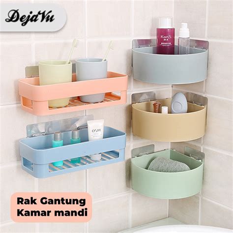 Jual Dejavu Rak Kamar Mandi Sudut Tempat Penyimpanan Sabun Siku Rack