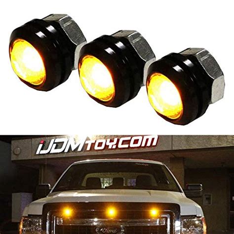 IJDMTOY SVT Raptor Style Amber LED Grille Lighting Kit Universal Fit