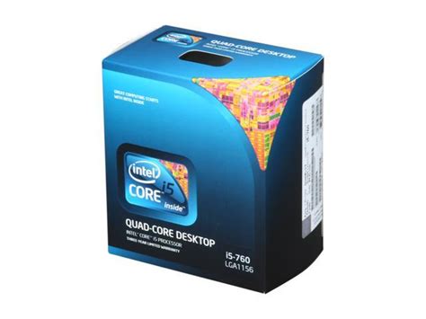 Intel Core I5 760 2 8 GHz LGA 1156 BX80605I5760 Desktop Processor