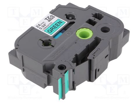 TZE-751 BROTHER - Tape | 24mm; 8m; green; Character colour: black ...