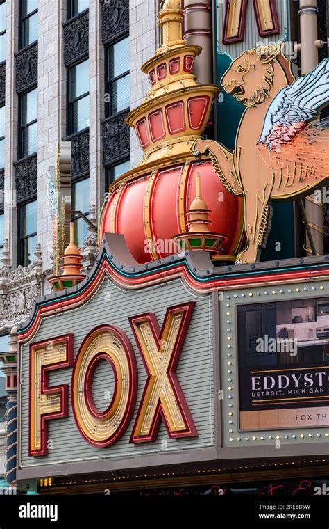 Fox Theater In Downtown Detroit Michigan Usa Stock Photo Alamy