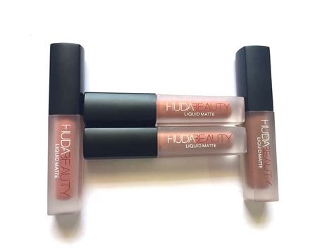 Huda Beauty The Nude Edition Liquid Matte Minis Lipstick Set Review Swatches