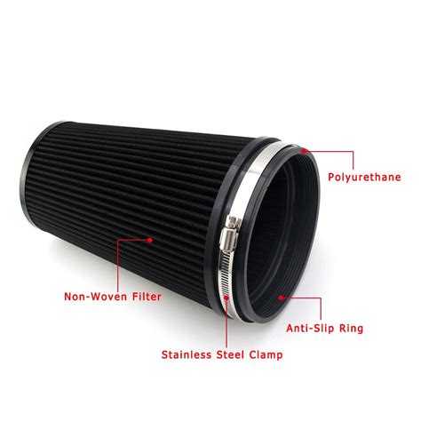 150Mm 6Inch Auto High Flow Luchtfilter Universal L Grandado