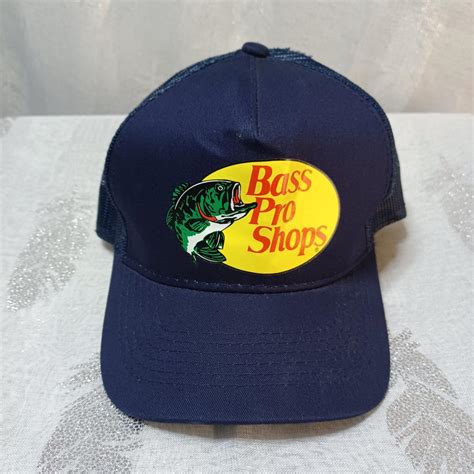 Bass Pro Shops Hat Embroidered Logo Mesh Fishing Depop