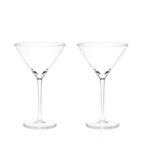 Viski Stemmed Crystal Martini Glasses Set Of 2 Bremers Wine And Liquor