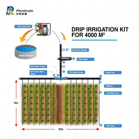 Hectare Agriculture Other Watering Irrigation Used Flat Emitter Drip