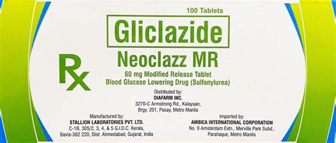 Neoclazz Mr Gliclazide Mg Modified Release Tablet S Price In The