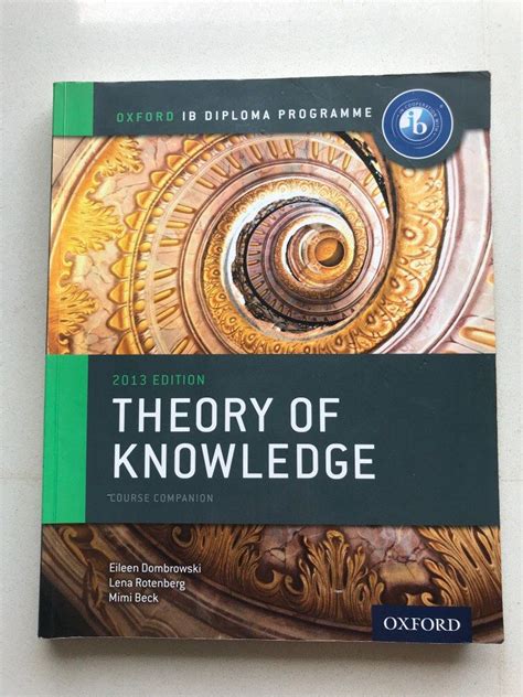 Oxford Ib Diploma Programme Theory Of Knowledge Course Companion