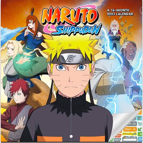 Naruto Shippuden Calendar Deluxe Naruto Wall Calendar