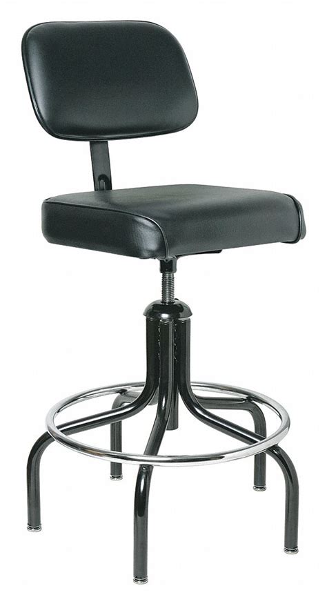 BEVCO, Black, Vinyl Material, Drafting Chair - 9CU59|2600/5V-BK - Grainger