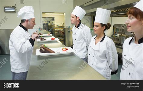 Three Chefs Presenting Image Photo Free Trial Bigstock