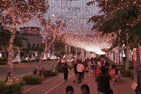 Taipei Christmas Decorations Editorial Photography Image Of Street