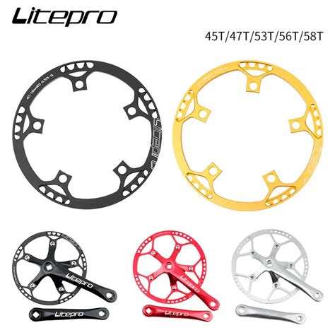 Litepro Single Speed Bcd Folding Bike Crankset Bmx Chainwheel T