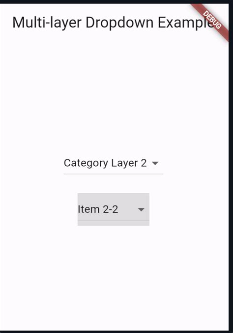 How To Implement Multi Layer Dropdown List In Flutter Appoverride