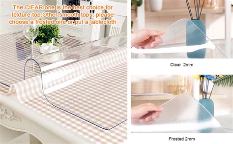 Royhom Frosted Table Protector 2mm Thick 60 X 24 Inch