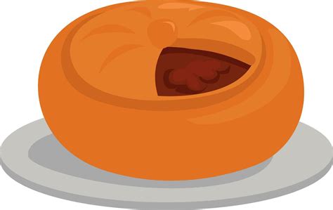 Meat pie, illustration, vector on white background 35411812 Vector Art at Vecteezy