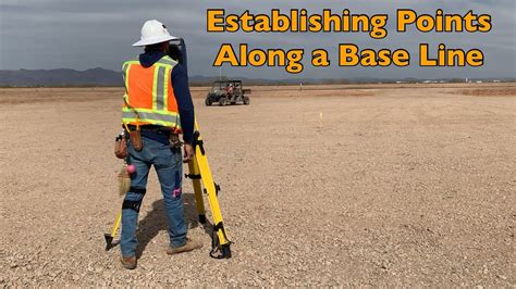 Surveying Establishing Points Along A Base Line YouTube