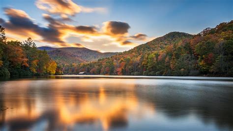 Vogel State Park In The Autumn Season Chattahoochee Oconee National Forest Georgia Usa