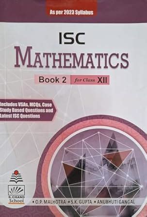 Isc Mathematics Book For Class O P Malhotra S K Gupta