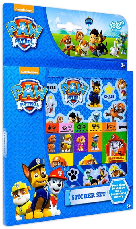 Set of stickers Totum Paw Patrol 50 pieces ᐉ mbgtoys