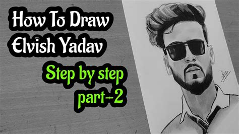 How To Draw Elvish Yadav Full Sketch Tutorial Elvishyadav Elvisharmy