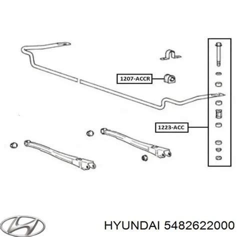 5482622000 Hyundai Kia Casquillo Del Soporte De Barra Estabilizadora