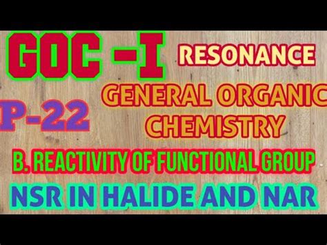 P 22 GOC I GENERAL ORGANIC CHEMISTRY FOR FOUNDATION NEET IIT JEE