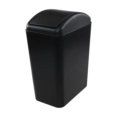 Tstorage 4.5 Gallon Plastic Trash Can with Swing Lid, Slim Swing Top ...