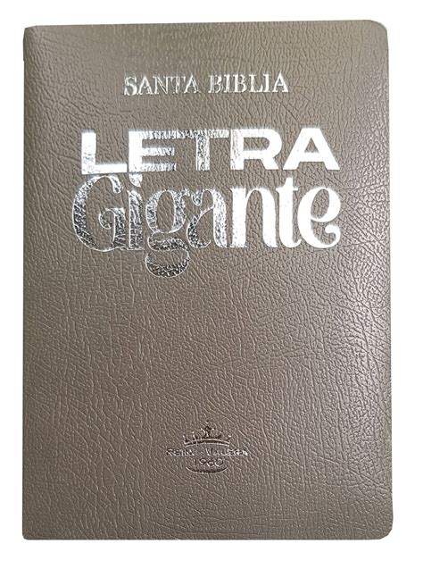 Biblia Rvr Letra Gigante Puntos Concordancia Covertex Gris