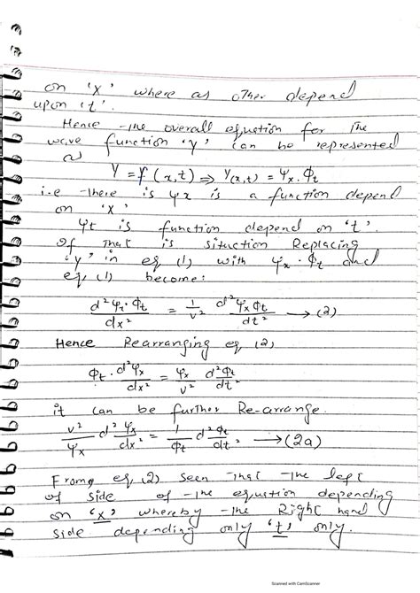 Solution Schr Dinger Wave Equation Studypool