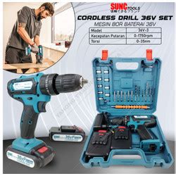 Jual Monake Baterai Mesin Bor Listrik Cordless Tanpa Kabel Impact Drill